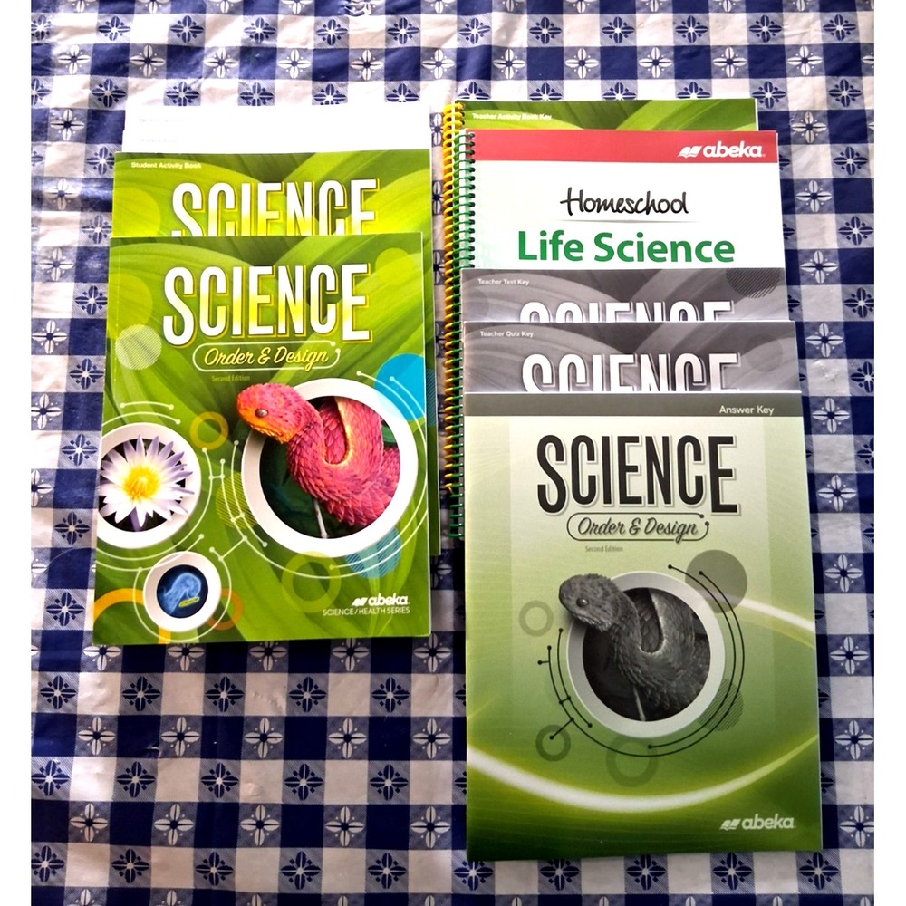 NEW Abeka Grade 7 Science Order Design Student Text Workbook Teacher Keys 2nd Ed